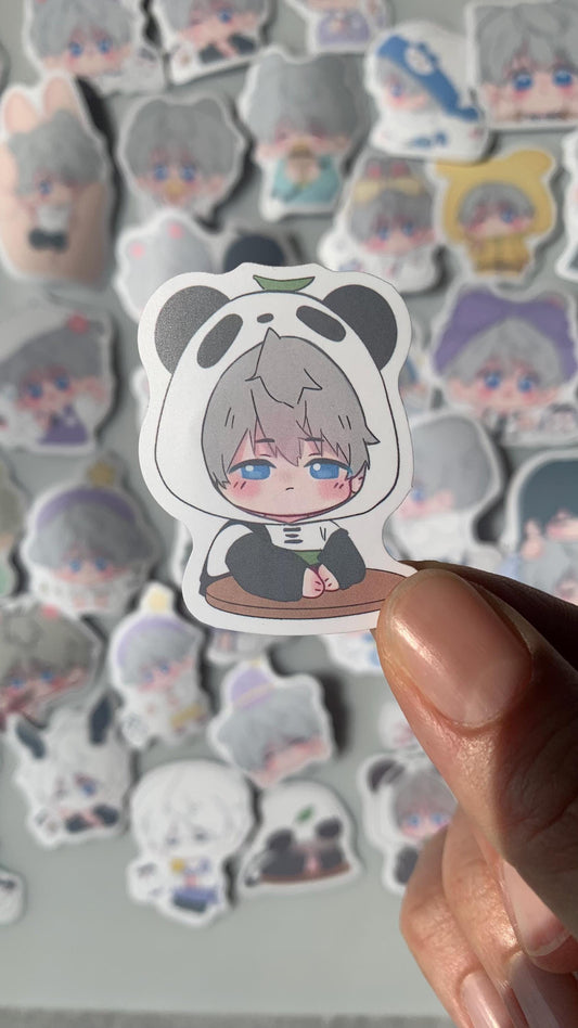 Chibi Xavier Stickers 50pcs! Love and Deepspace Qinche Xavier Rafayel Zayne Otoge gamer Ita bag gift C227