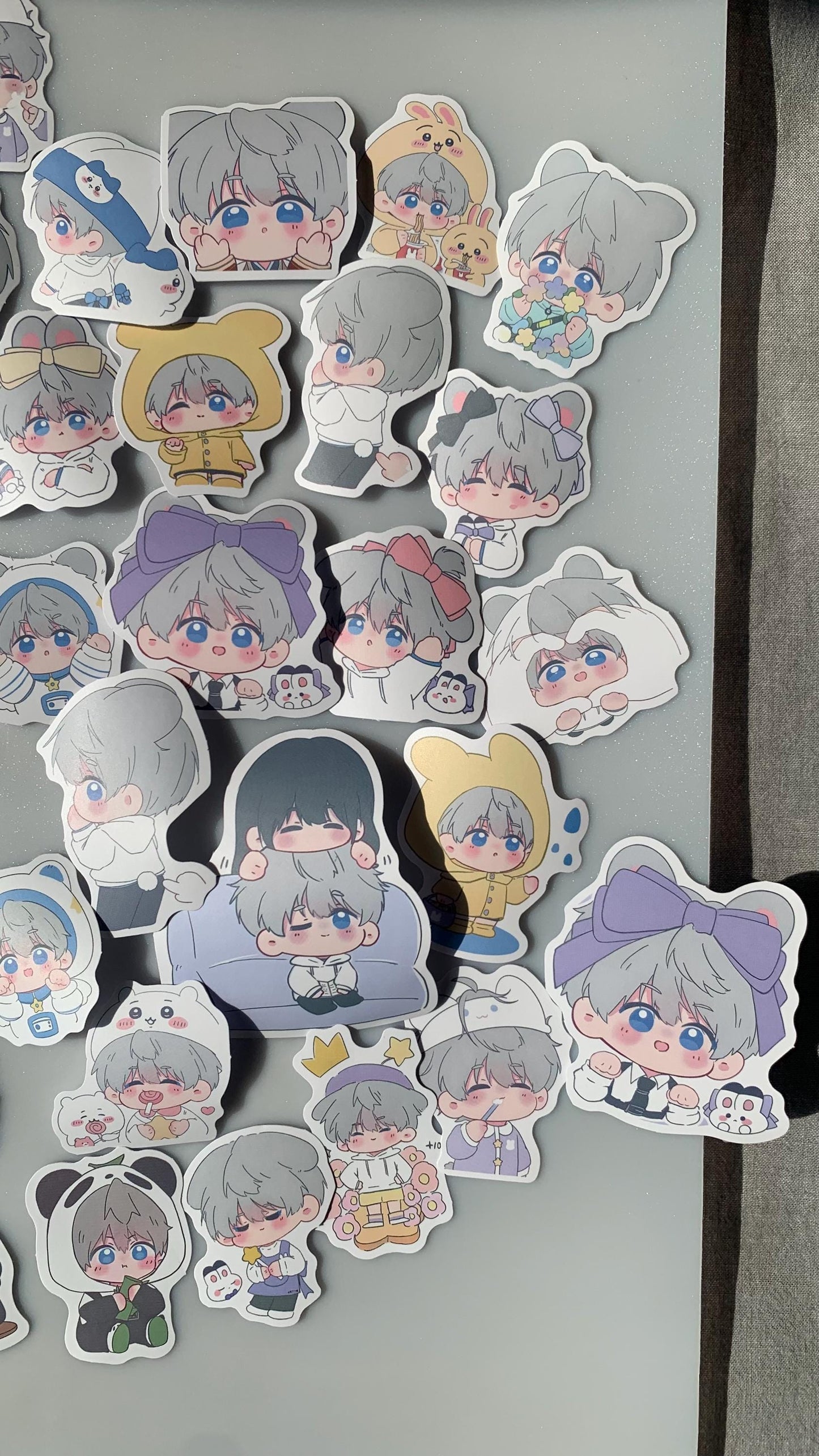 Chibi Xavier Stickers 50pcs! Love and Deepspace Qinche Xavier Rafayel Zayne Otoge gamer Ita bag gift C227