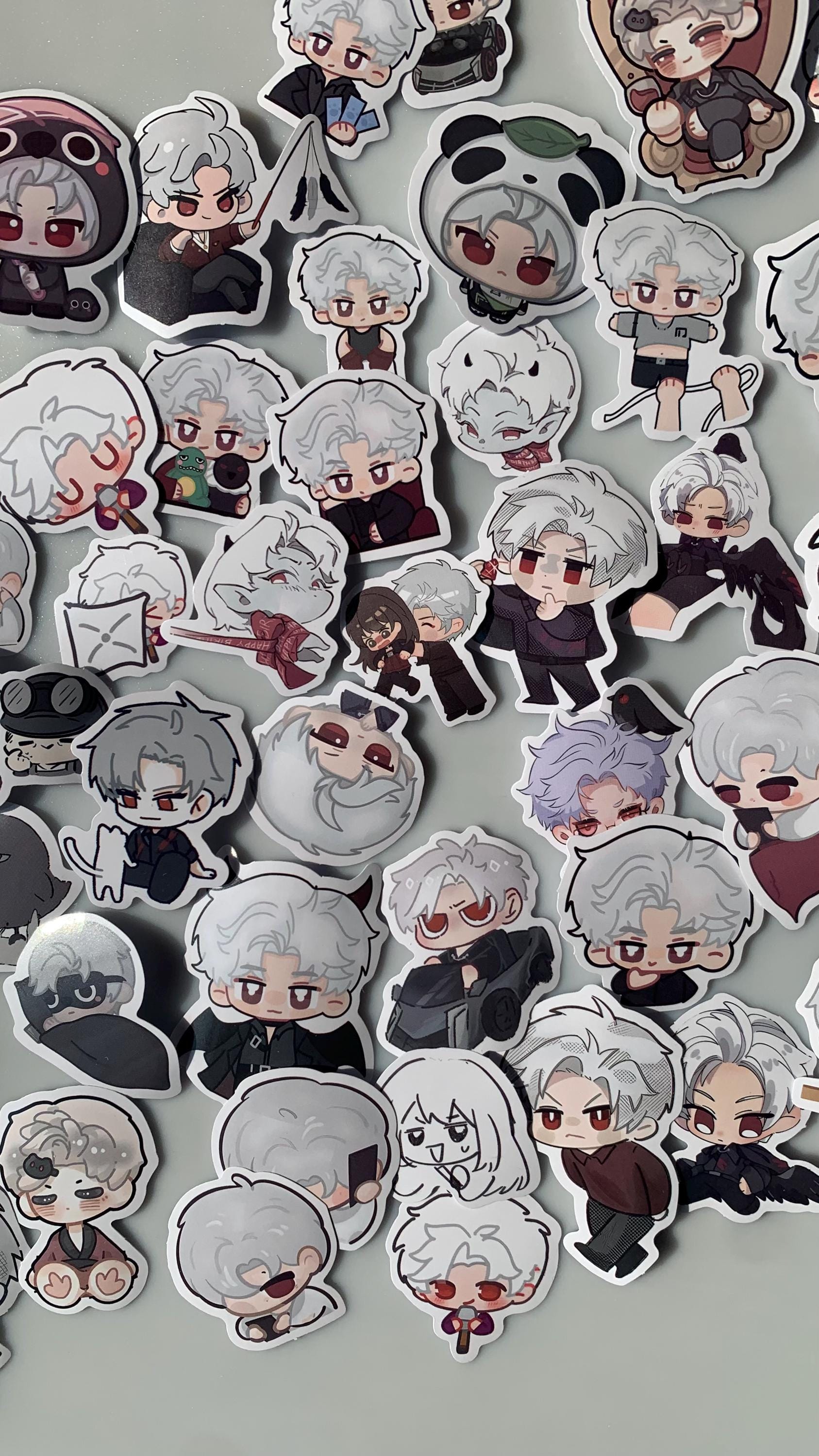 Chibi Sylus Stickers 50pcs! Love and Deepspace Qinche Xavier Rafayel Zayne Otoge gamer Ita bag gift C229