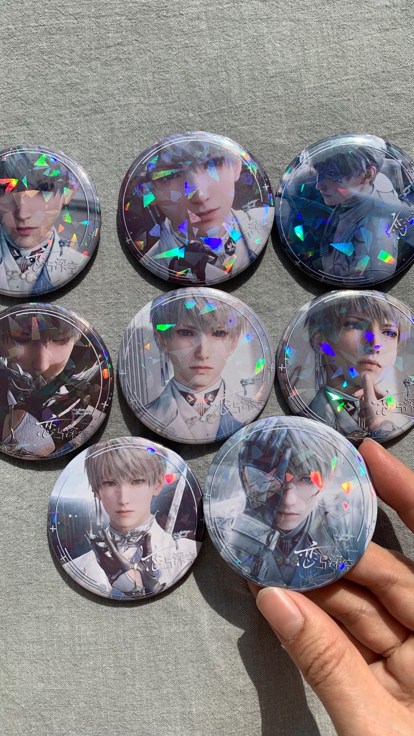 Badges of Xavier - Love and Deepspace Qinche Xavier Rafayel Zayne Otoge gamer Ita bag gifts C235