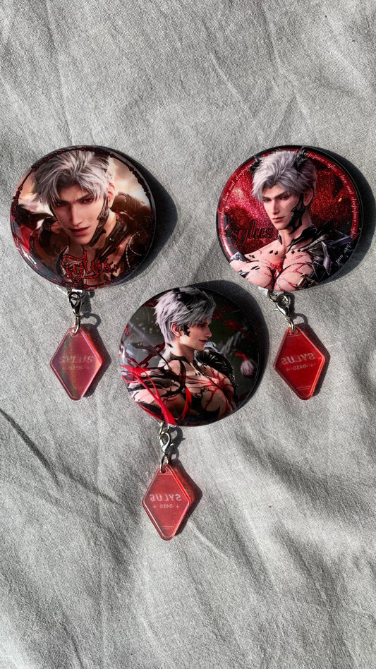 Badge Pendants Sylus Dragon - Love and Deepspace Qinche Xavier Rafayel Zayne Otoge gamer Ita bag gift C247