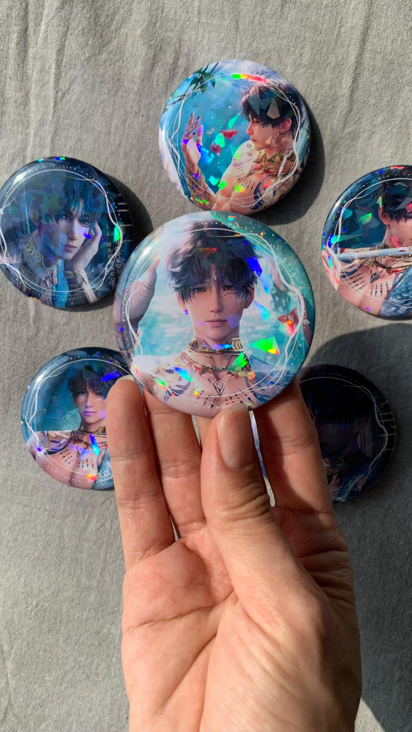 Badges of Rafayel - Love and Deepspace Qinche Xavier Rafayel Zayne Otoge gamer Ita bag gifts C262