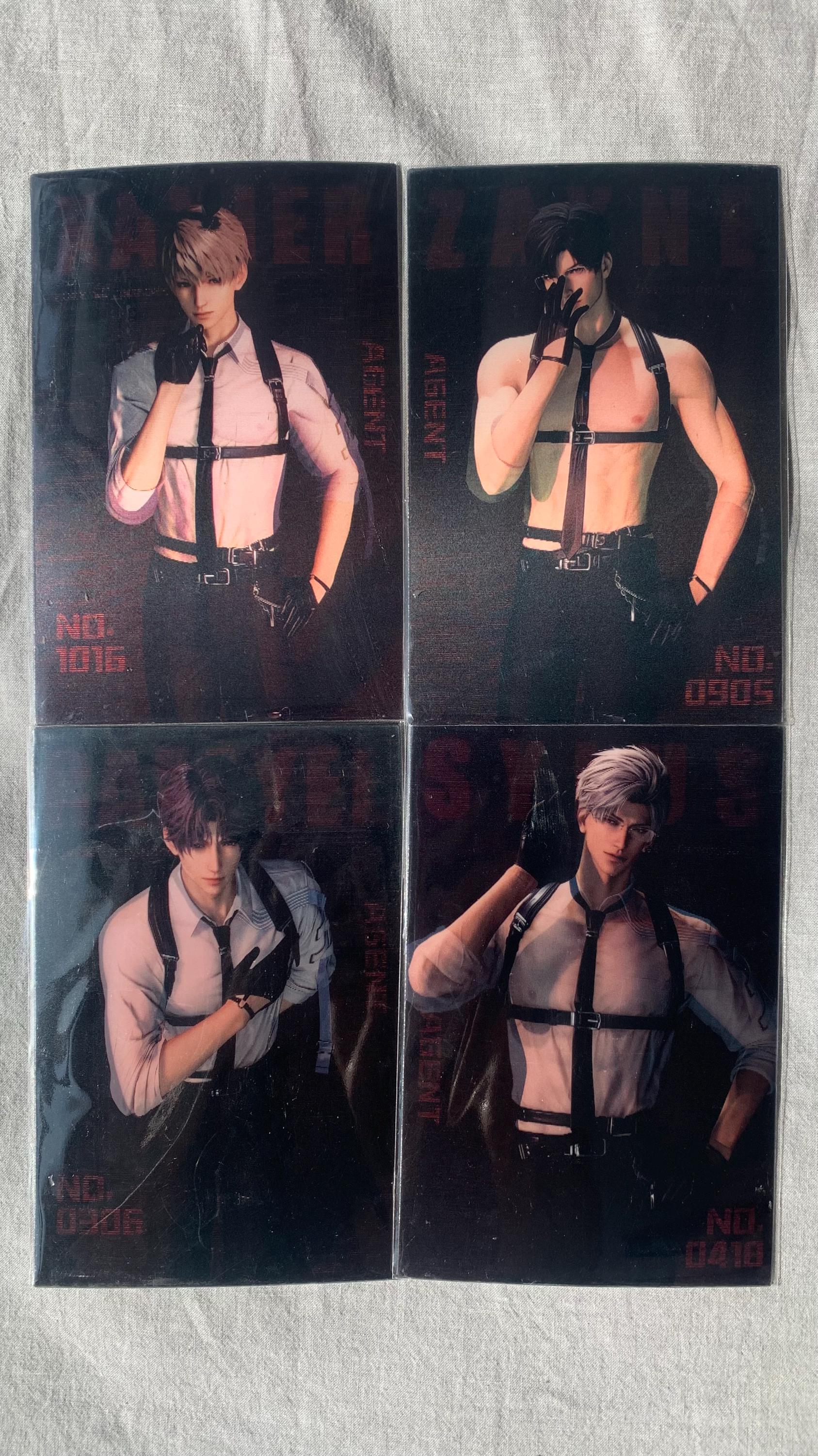 Sexy Cards! Sylus Xavier Rafayel Zayne Love and Deepspace Otoge gamer gift C282