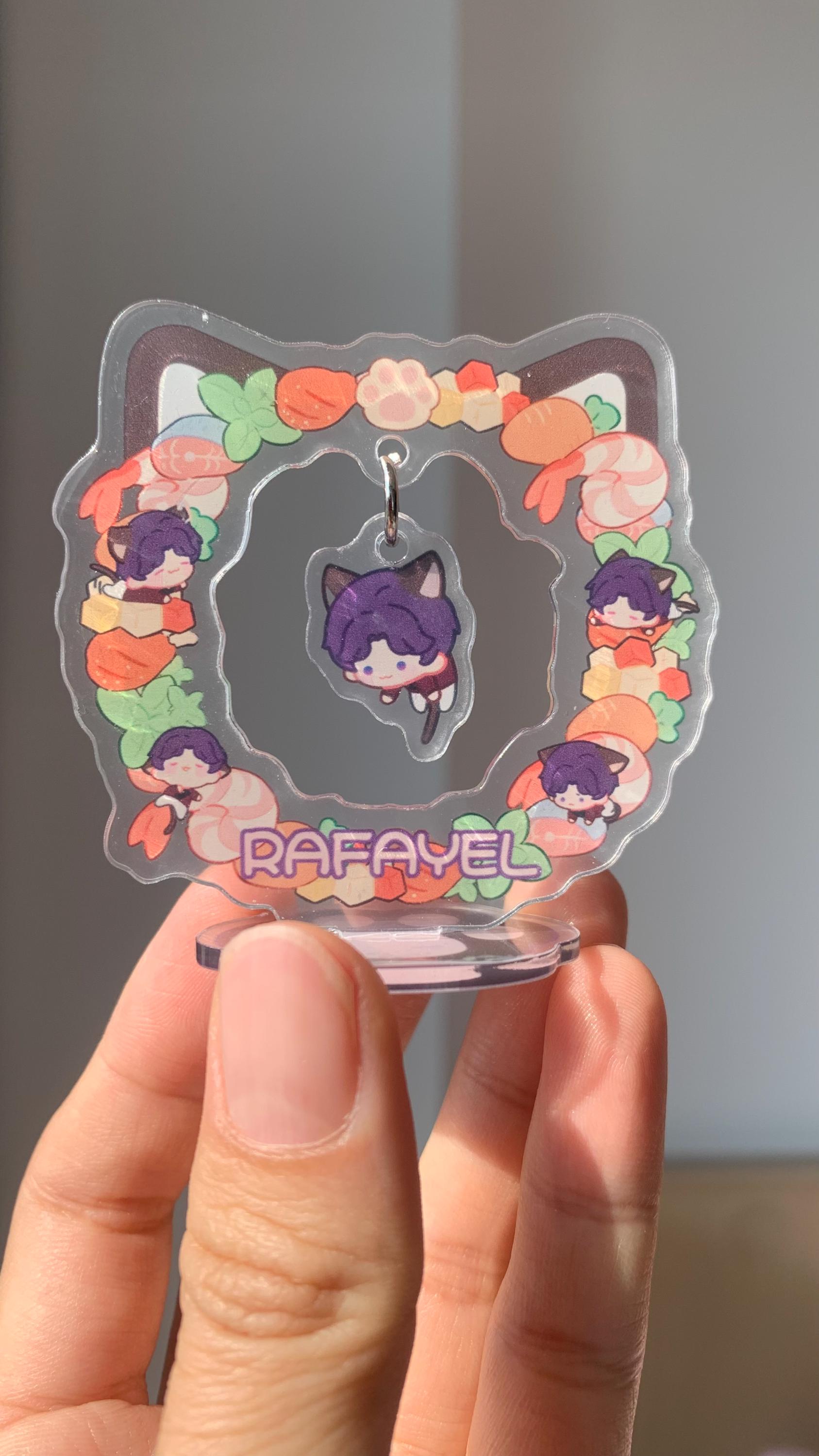 Chibi Cat Stand! Sylus Xavier Rafayel Zayne Love and Deepspace Otome gamer gift C320