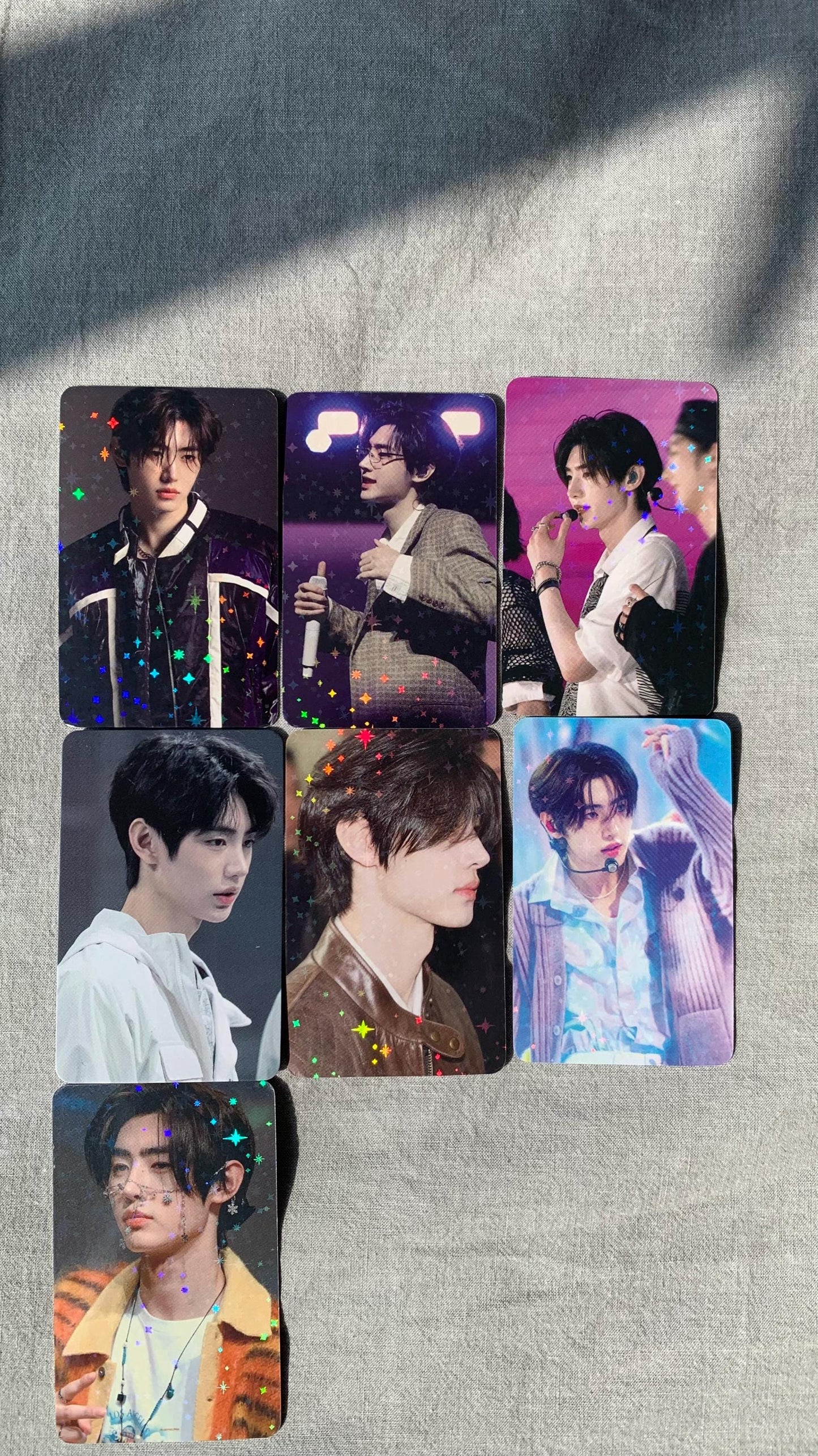 Sunghoon 55pc/set laser cards Enhypen Kpop boy group merch lomo photocards C274