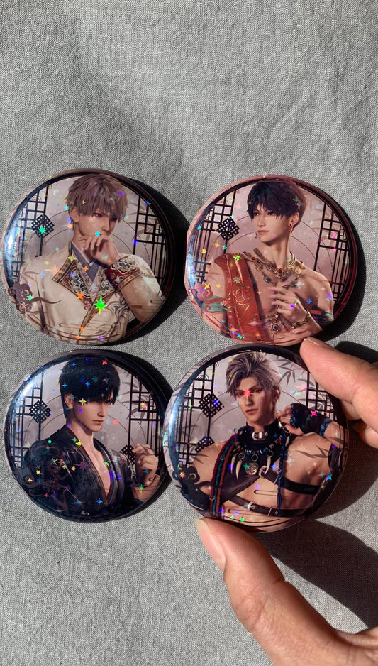 Love and Deepspace Badges! Sylus Xavier Rafayel Zayne Otoge gamer gift C303