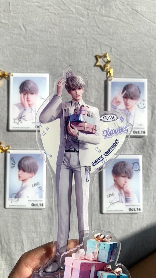 5pc/set Xavier stand and keychains! Love and Deepspace Xavier Rafayel Zayne Otome gamer gift C324