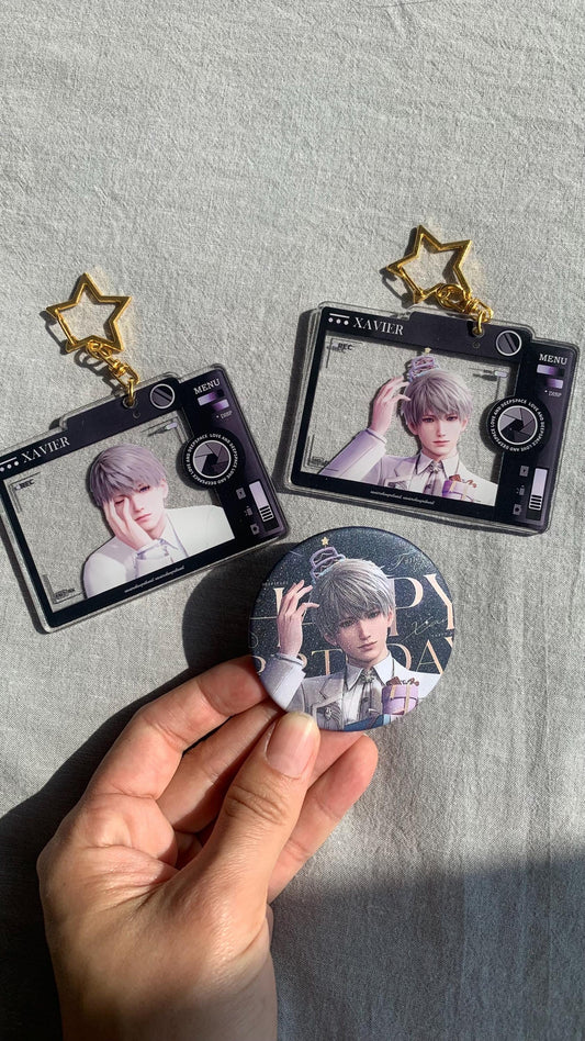 3pcs/set Xavier keychains and badge! Love and Deepspace Xavier Rafayel Zayne Otome gamer gift C329