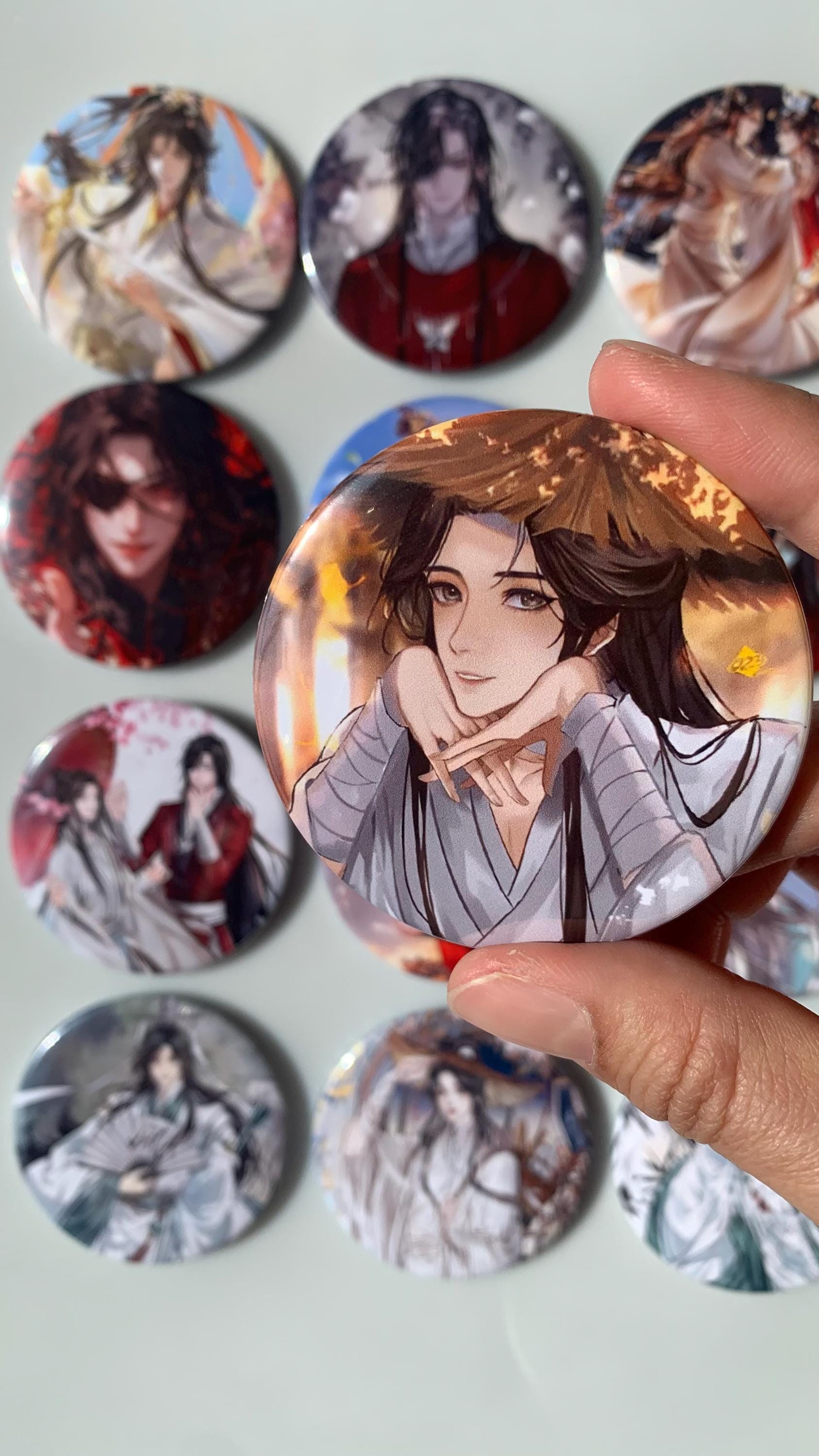16pc/set TGCF badges! Heaven Officials Blessing Hua Cheng Xie Lian Tian Guan Ci Fu manghua goodies C336