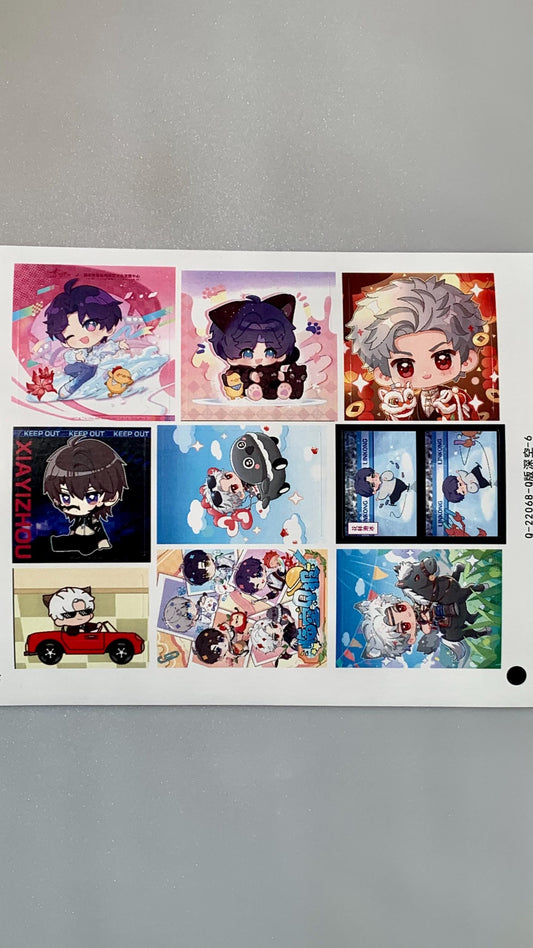 LADs stamp stickers 45pcs! Love and Deepspace Xavier Rafayel Zayne Sylus Chbi Otome gamer Ita bag gift C355