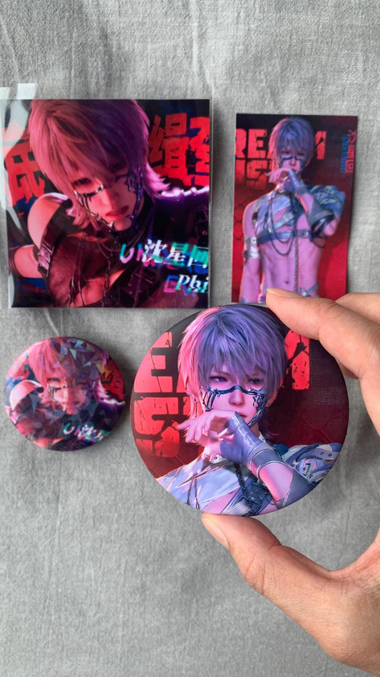 6pc/set Xavier badges & cards! Love and Deepspace Zayne Rafayel Caleb Sylus Otome gamer gift C373