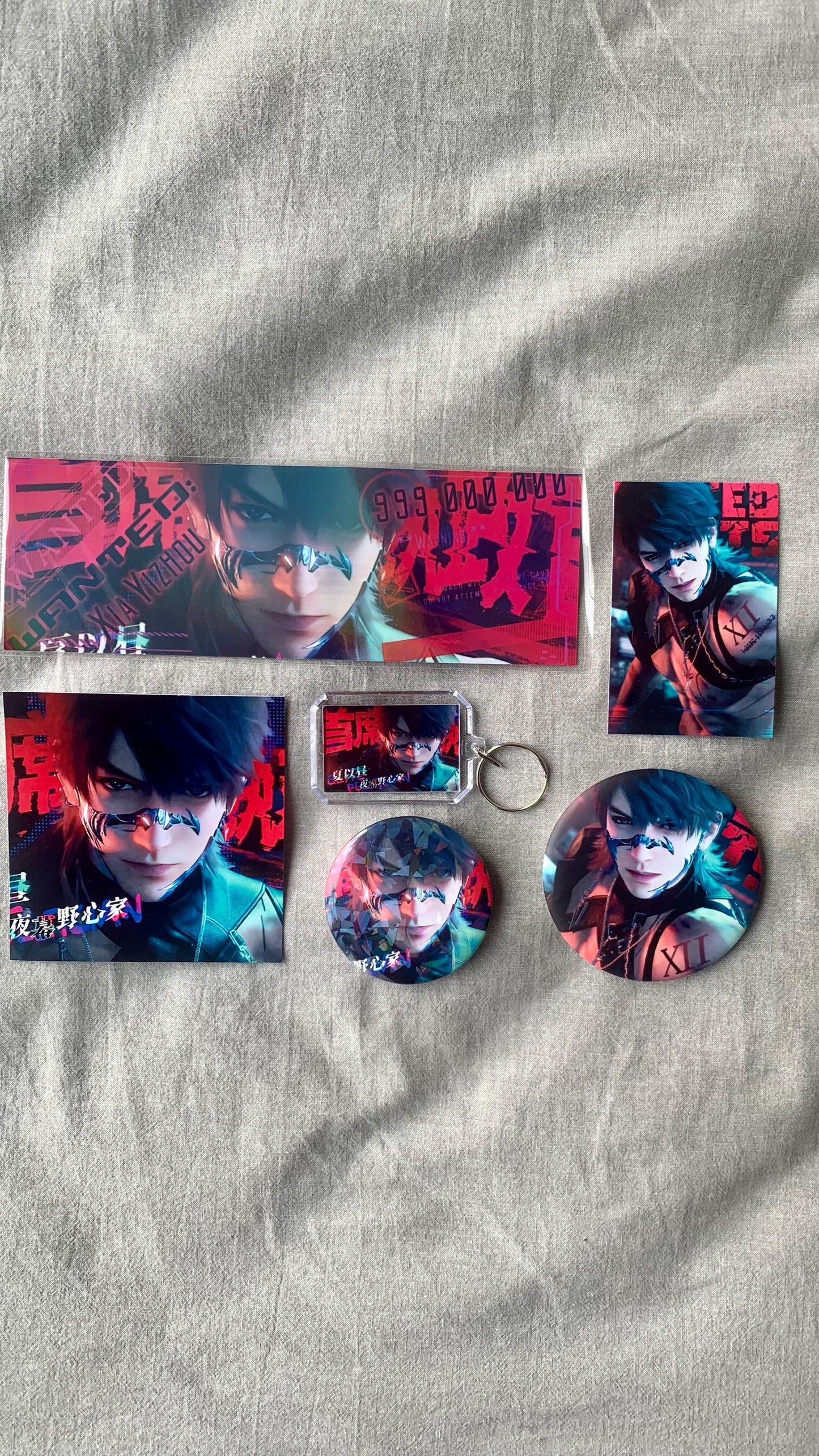 6pc/set Caleb badges & cards! Love and Deepspace Zayne Rafayel Sylus Xavier Otome gamer gift C375