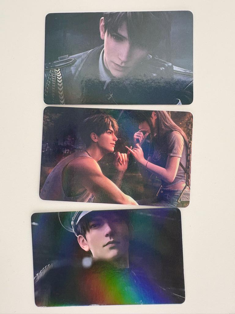 50pcs/set Caleb laser cards! Love and Deepspace Xavier Rafayel Zayne Sylus Otome gamer gift C383