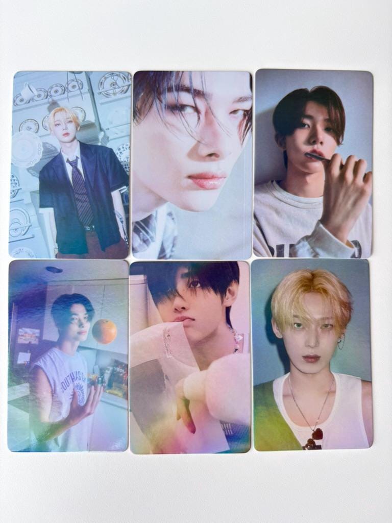 ENHYPEN 55pc/set laser cards Sunghoon Heeseung Sunoo Jungwon Ni-ki Jay Kpop boy group merch lomo photocards C395