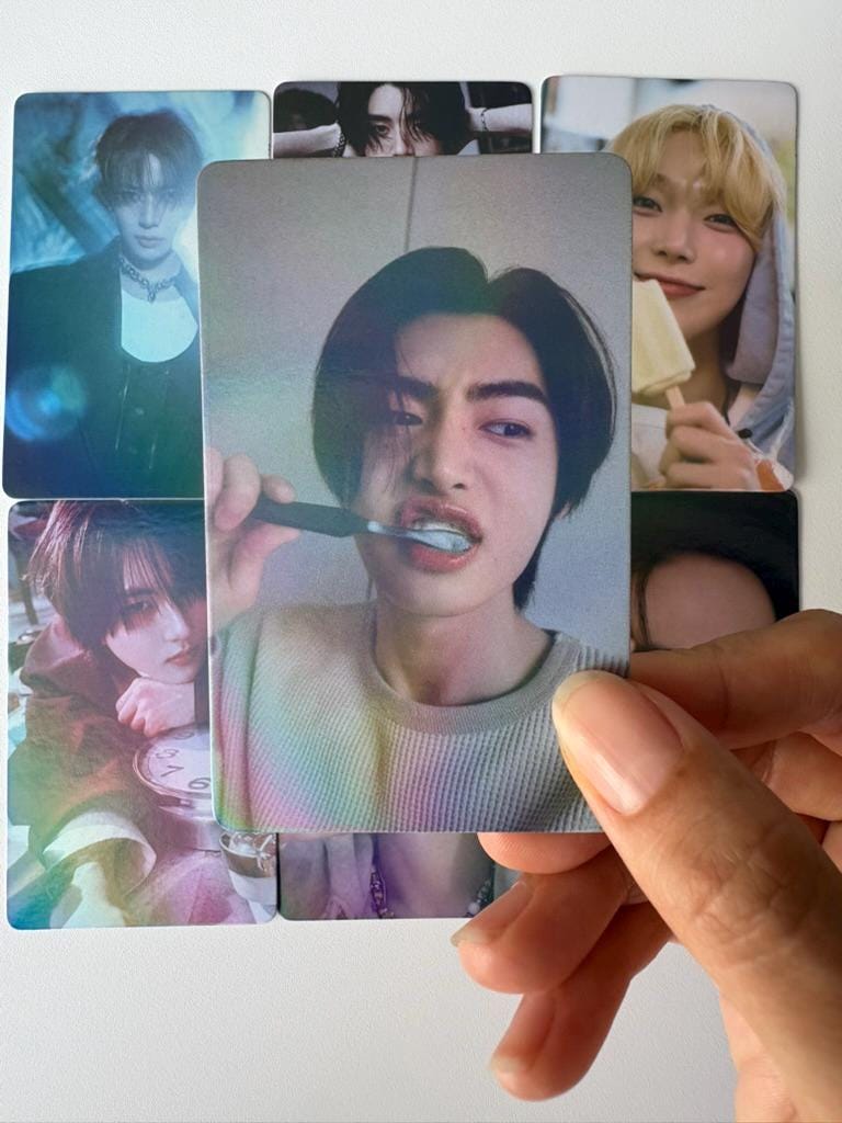 ENHYPEN 55pc/set laser cards Sunghoon Heeseung Sunoo Jungwon Ni-ki Jay Kpop boy group merch lomo photocards C395