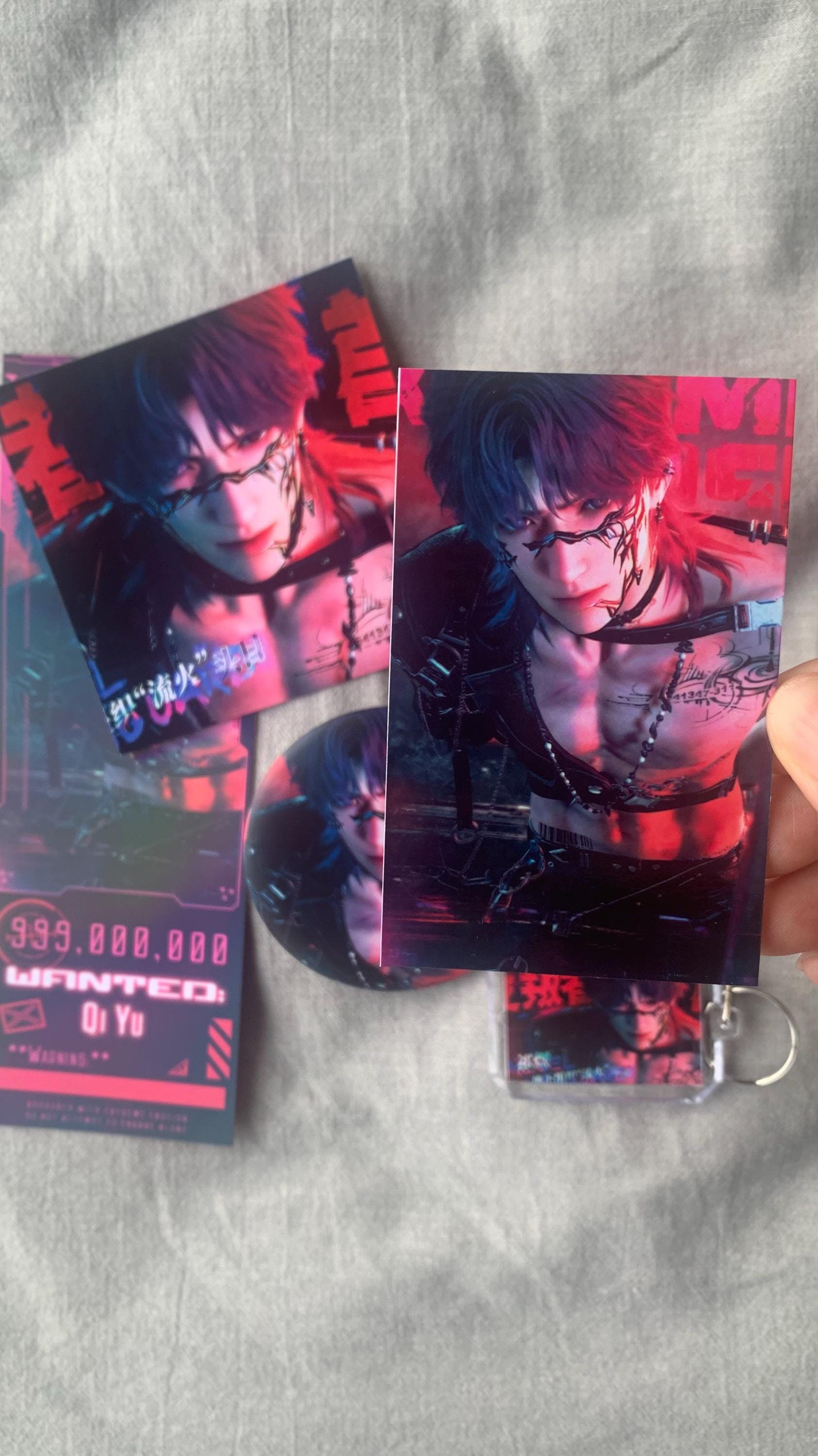 6pc/set Rafayel badges & cards! Love and Deepspace Zayne Sylus Xavier Otome gamer gift C376