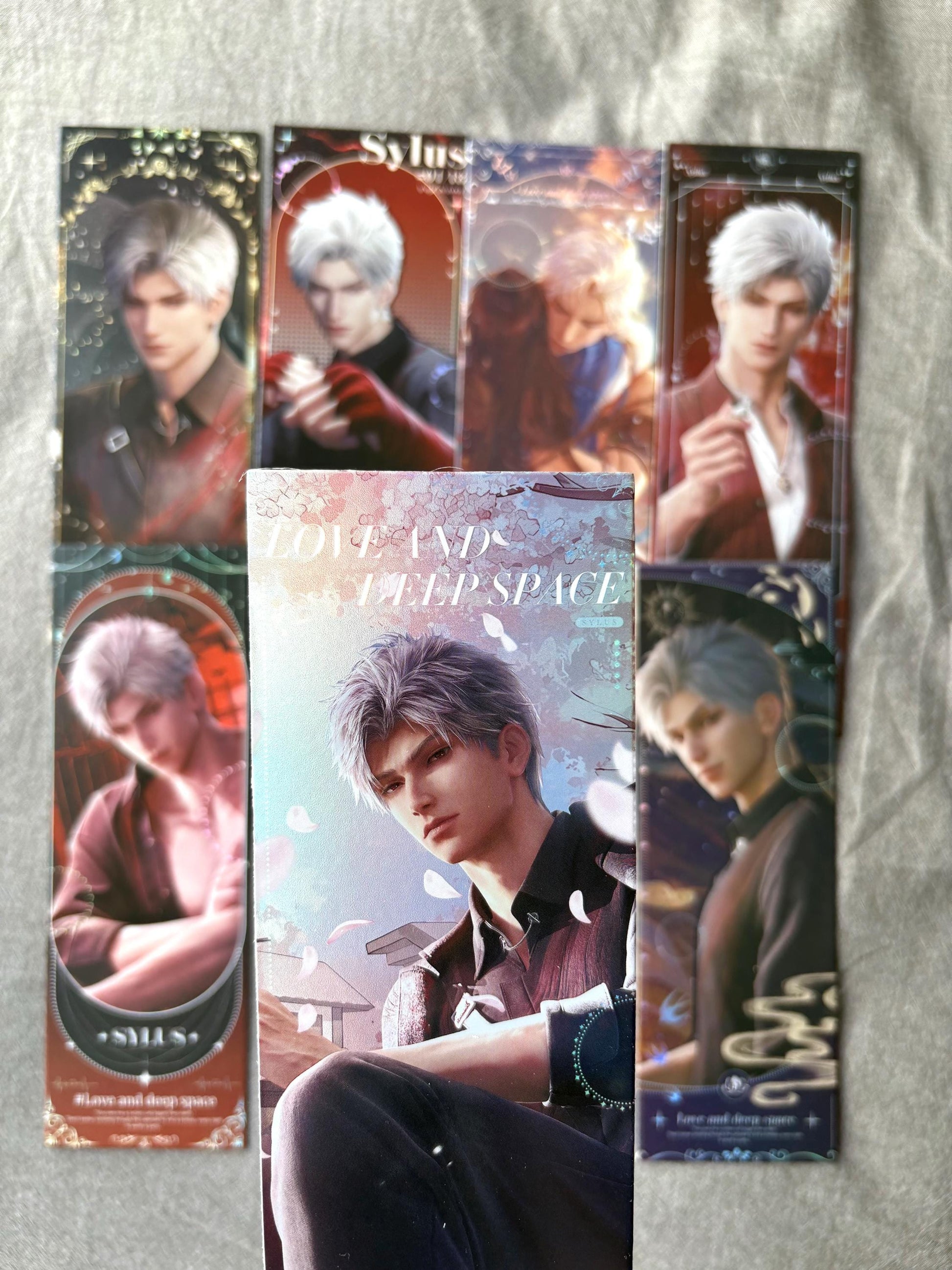 7pc Sylus laser tickets - Love and Deepspace Qinche Xavier Rafayel Zayne Otome gamer Ita bag gift C377
