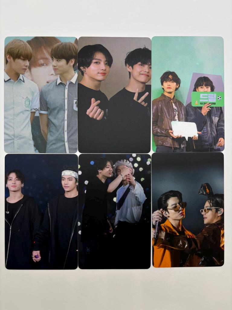 Taekook 20pc photocards Kpop fan made Taehyung Jungkook lomo BTS gift C396
