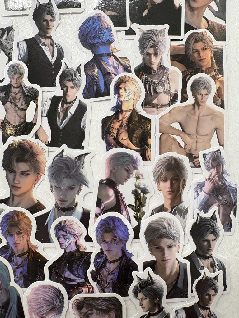 Sylus Stickers 50pcs! Love and Deepspace Qinche Xavier Rafayel Zayne Otoge gamer Ita bag gift C400