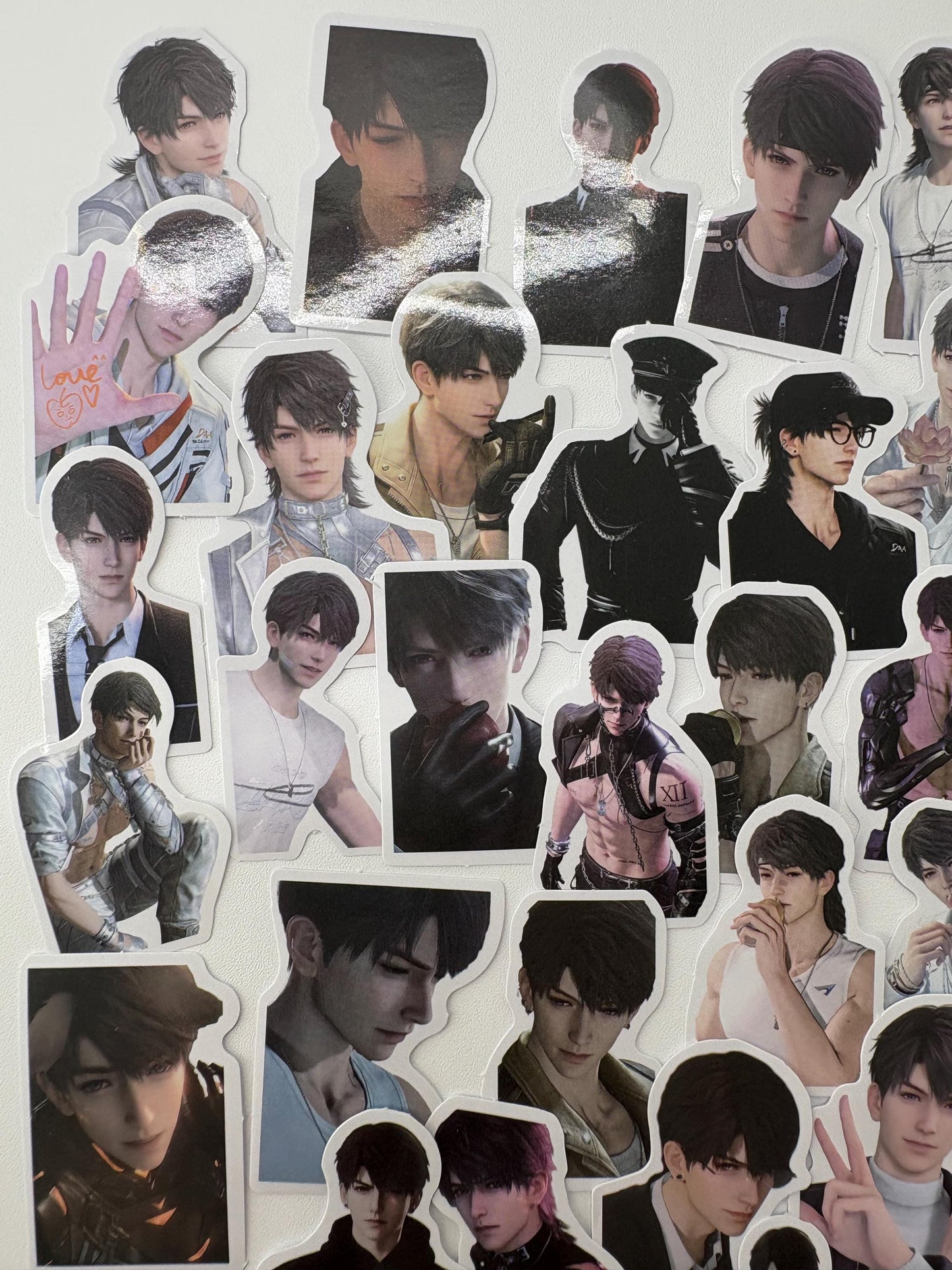 Caleb Stickers 50pcs! Love and Deepspace Qinche Xavier Rafayel Zayne Otome gamer Ita bag gift C401