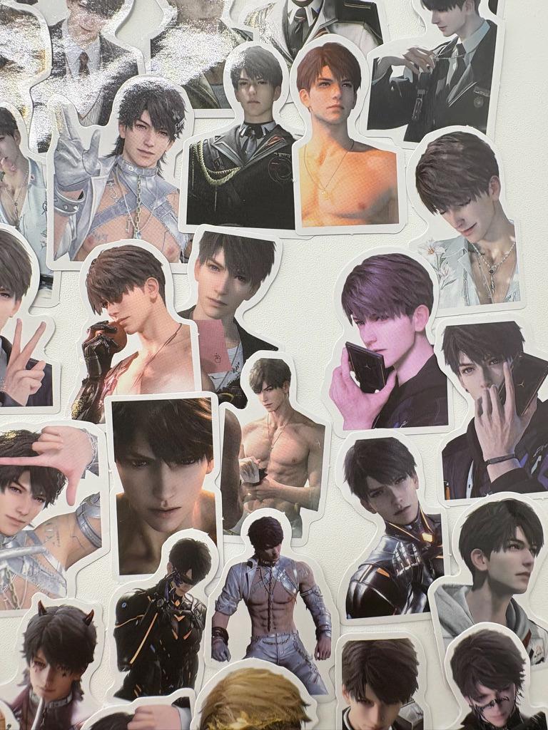 Caleb Stickers 50pcs! Love and Deepspace Qinche Xavier Rafayel Zayne Otome gamer Ita bag gift C401