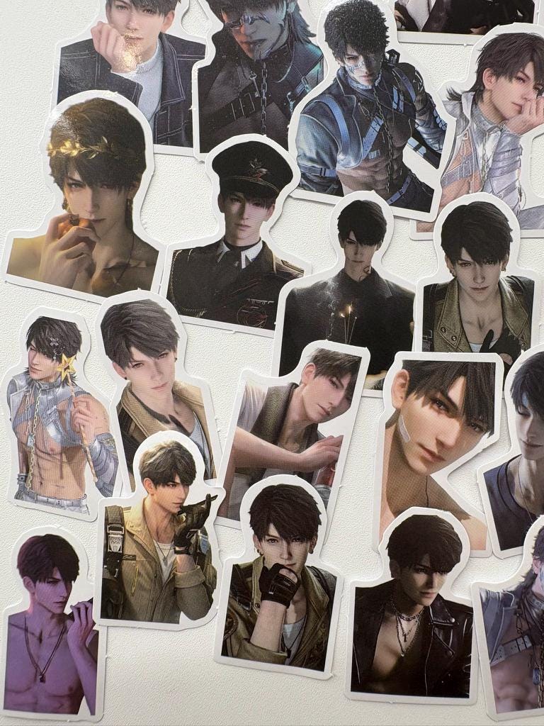 Caleb Stickers 50pcs! Love and Deepspace Qinche Xavier Rafayel Zayne Otome gamer Ita bag gift C401
