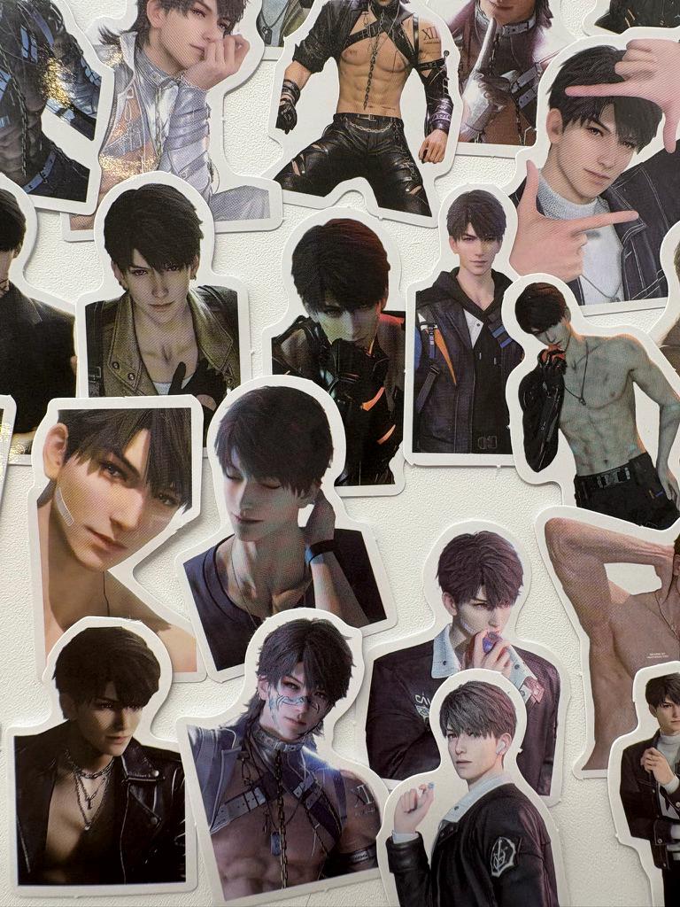 Caleb Stickers 50pcs! Love and Deepspace Qinche Xavier Rafayel Zayne Otome gamer Ita bag gift C401