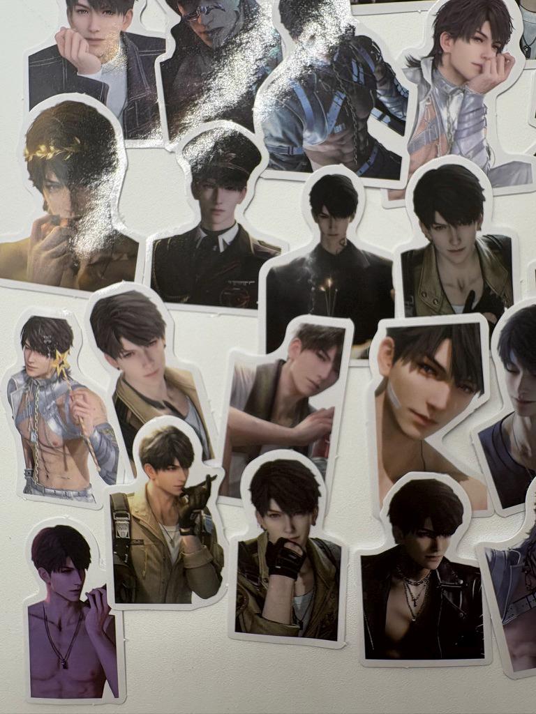 Caleb Stickers 50pcs! Love and Deepspace Qinche Xavier Rafayel Zayne Otome gamer Ita bag gift C401