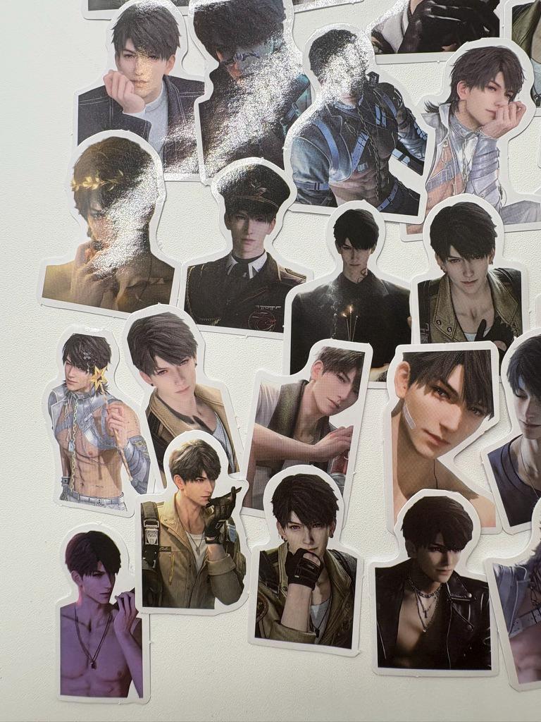 Caleb Stickers 50pcs! Love and Deepspace Qinche Xavier Rafayel Zayne Otome gamer Ita bag gift C401