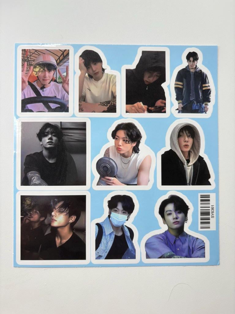 Jungkook 55pc lomo cards Kpop fan made JK golden photocards BTS gift C402
