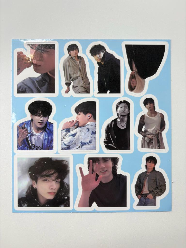 Jungkook 55pc lomo cards Kpop fan made JK golden photocards BTS gift C402