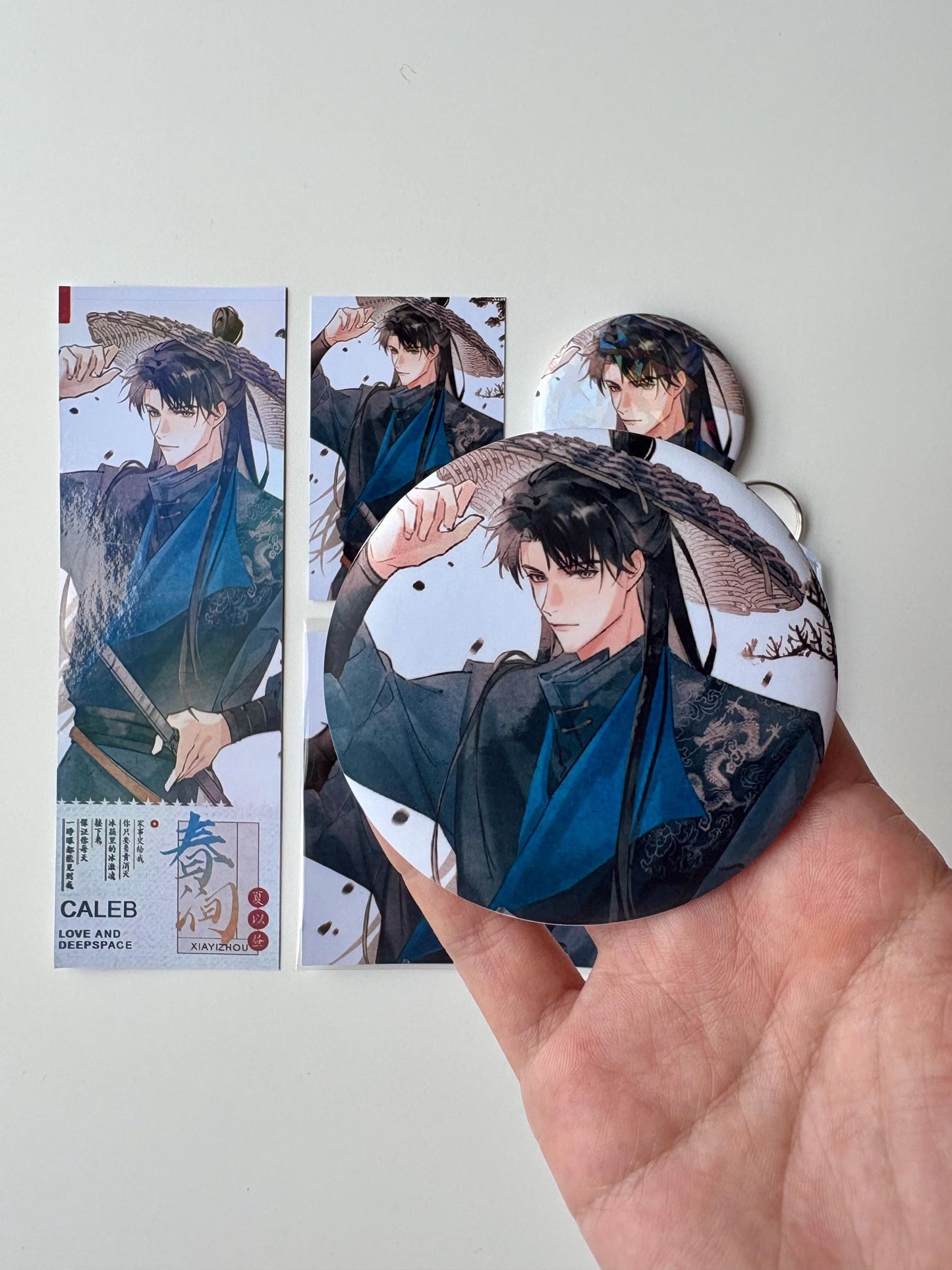 6pc/set Caleb badges & cards! Love and Deepspace Zayne Rafayel Sylus Xavier Otome gamer gift C379