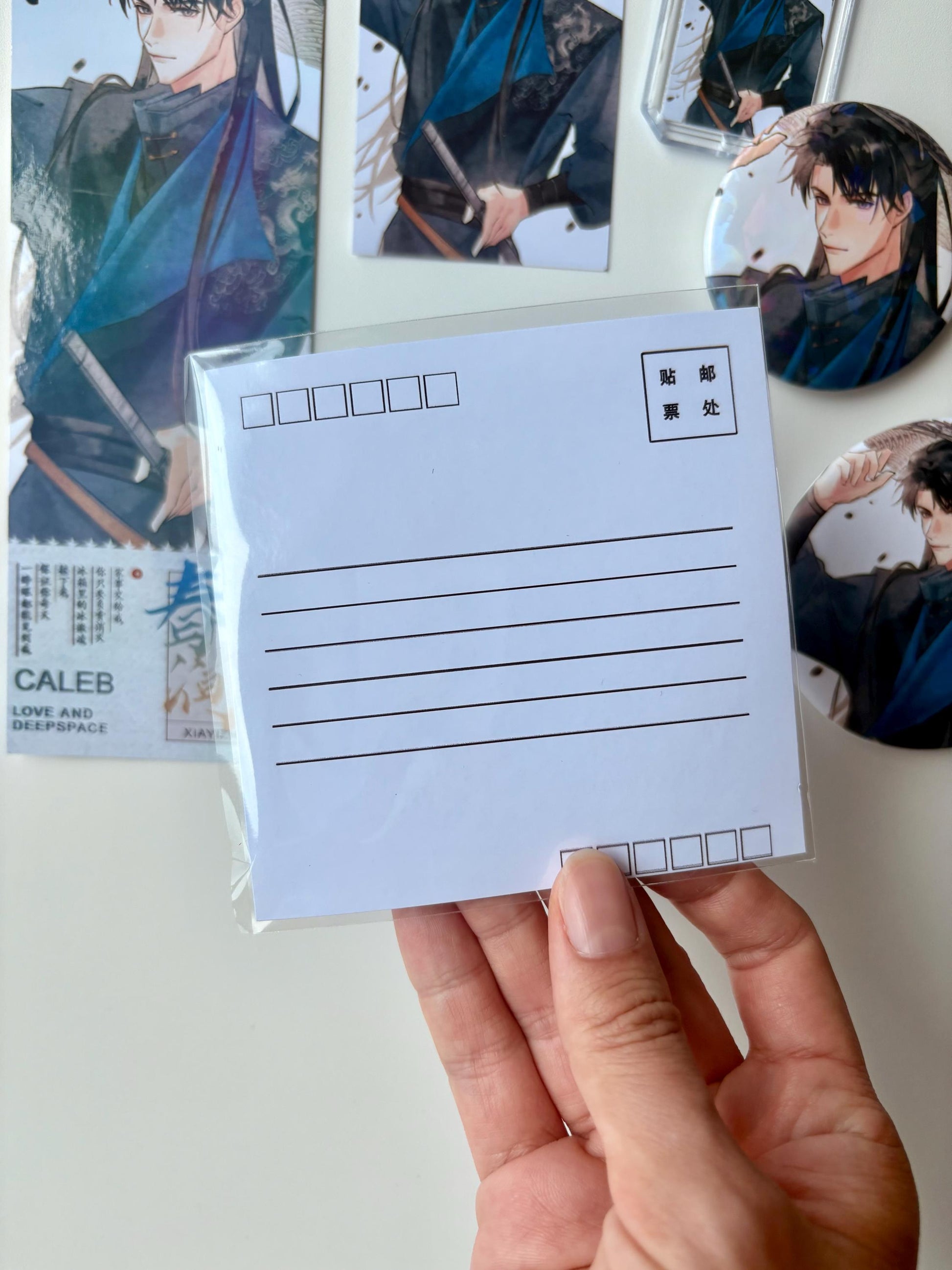 6pc/set Caleb badges & cards! Love and Deepspace Zayne Rafayel Sylus Xavier Otome gamer gift C379