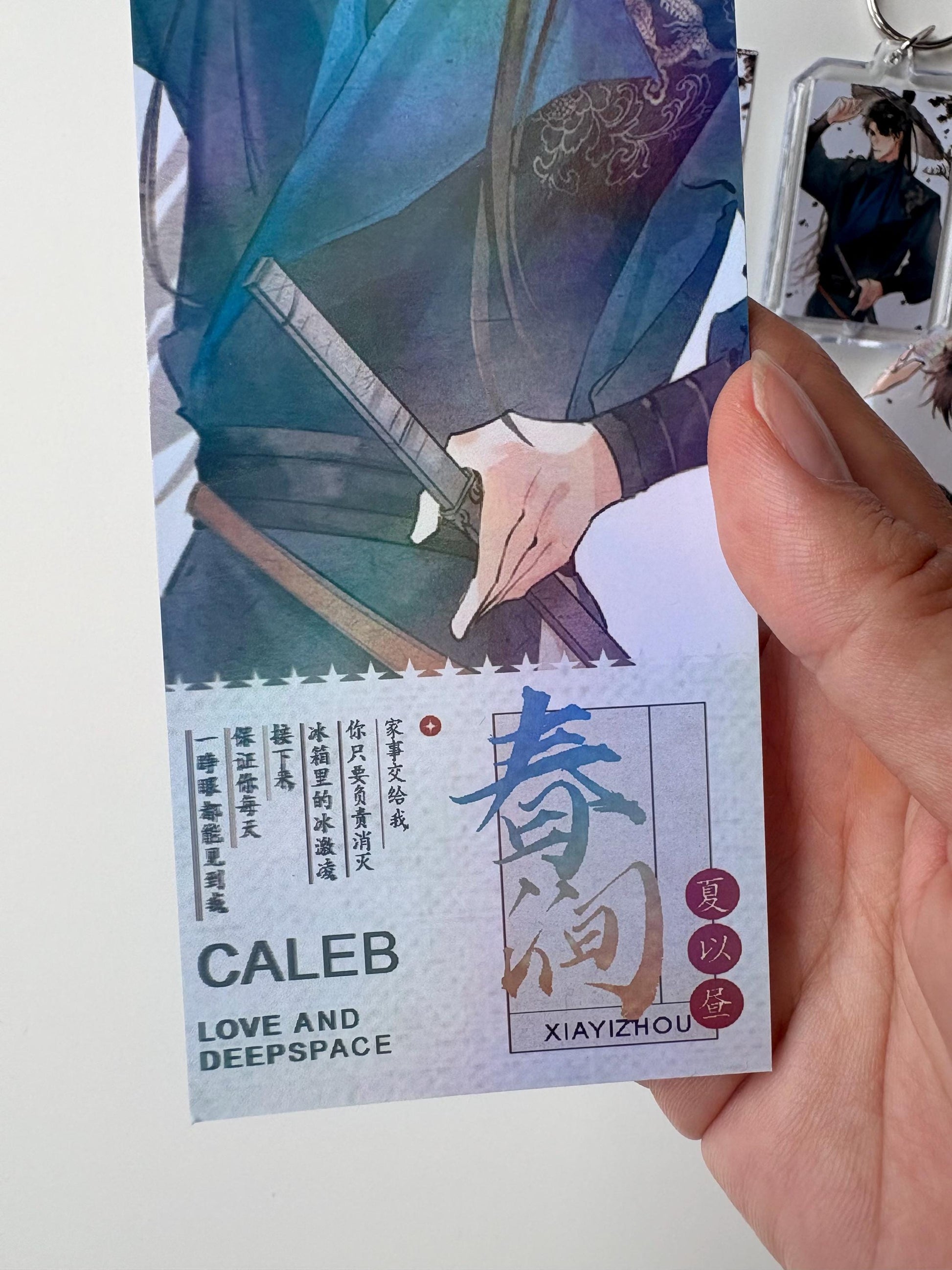 6pc/set Caleb badges & cards! Love and Deepspace Zayne Rafayel Sylus Xavier Otome gamer gift C379
