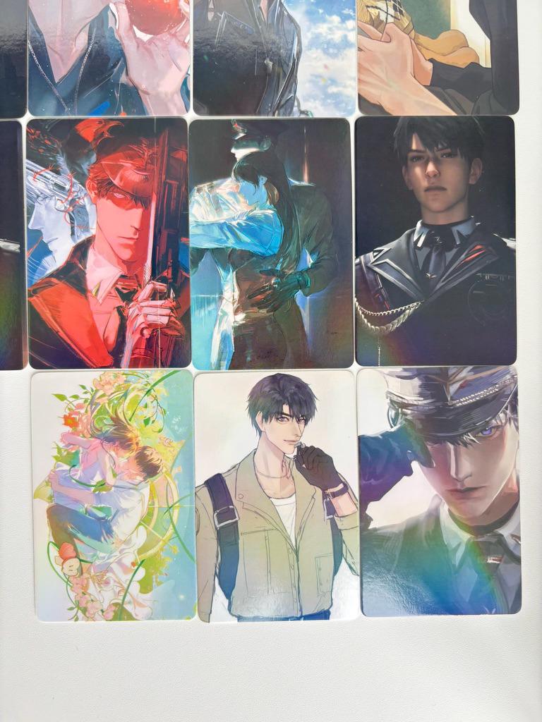 50pcs/set Caleb laser cards! Love and Deepspace Xavier Rafayel Zayne Sylus Otome gamer gift C384