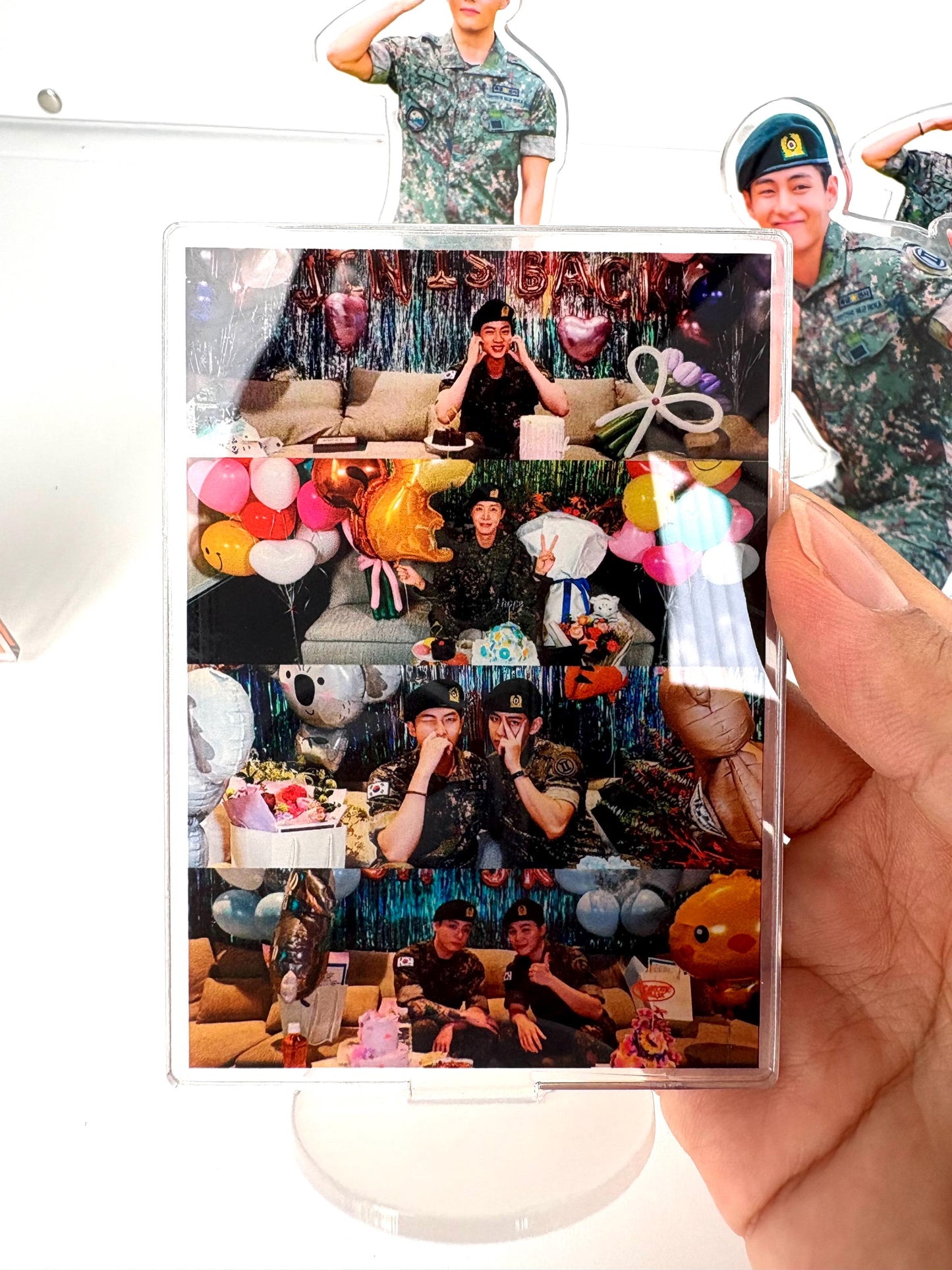 BTS Taehyung D-Day Acrylic Figure Stand Set - Fan Made ARMY Merch
