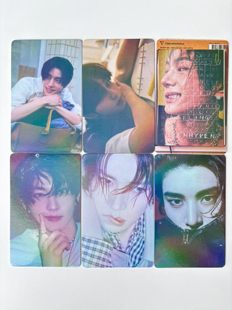 ENHYPEN 55pc/set laser cards Sunghoon Heeseung Sunoo Jungwon Ni-ki Jay Kpop boy group merch lomo photocards C395