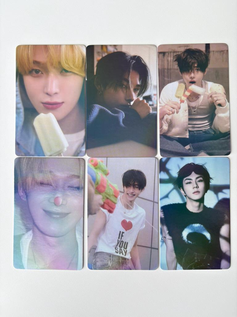 ENHYPEN 55pc/set laser cards Sunghoon Heeseung Sunoo Jungwon Ni-ki Jay Kpop boy group merch lomo photocards C395