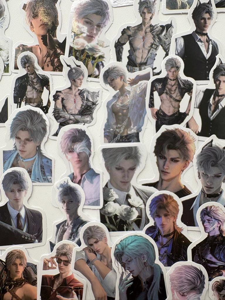 Sylus Stickers 50pcs! Love and Deepspace Qinche Xavier Rafayel Zayne Otoge gamer Ita bag gift C400