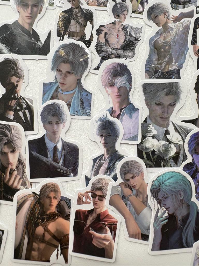 Sylus Stickers 50pcs! Love and Deepspace Qinche Xavier Rafayel Zayne Otoge gamer Ita bag gift C400