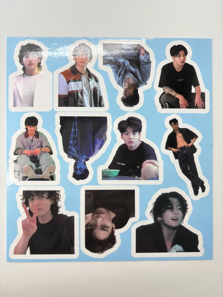 Jungkook 55pc lomo cards Kpop fan made JK golden photocards BTS gift C402