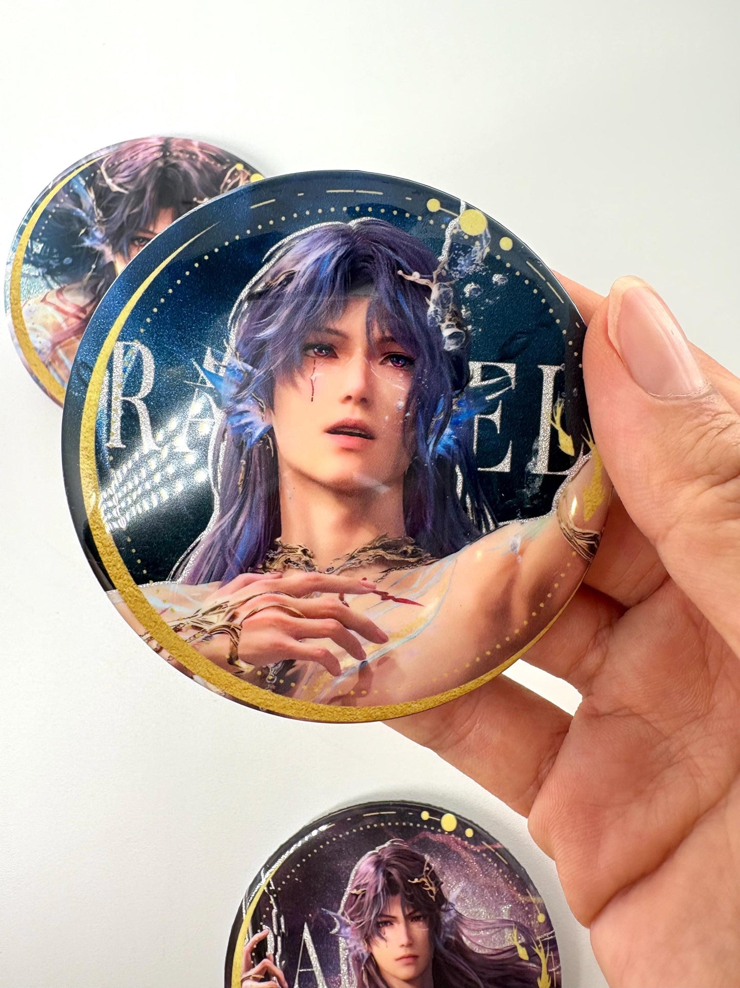 4 Badges of Rafayel - Love and Deepspace Qinche Xavier Rafayel Zayne Otoge gamer Ita bag gifts C404