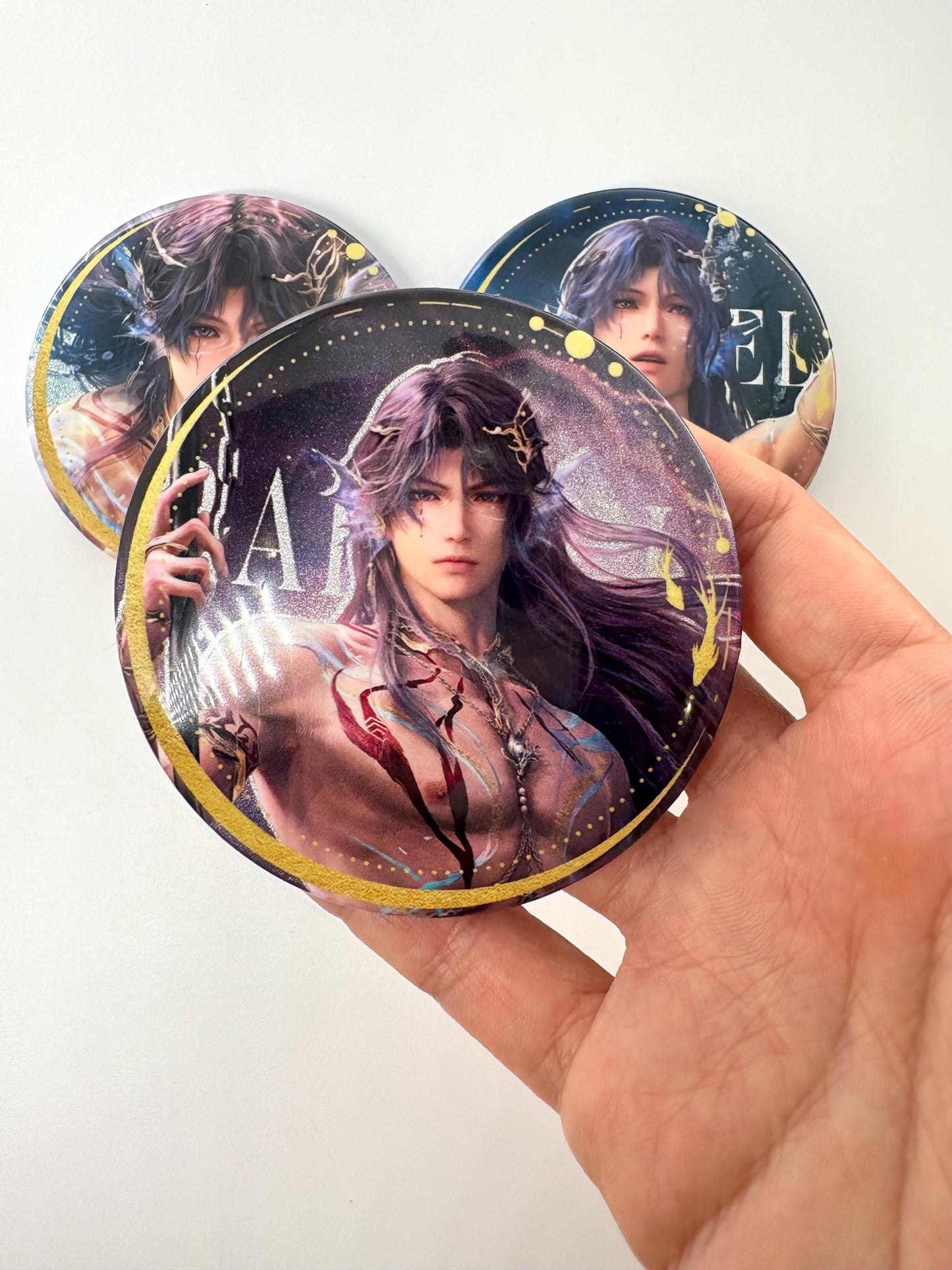 4 Badges of Rafayel - Love and Deepspace Qinche Xavier Rafayel Zayne Otoge gamer Ita bag gifts C404