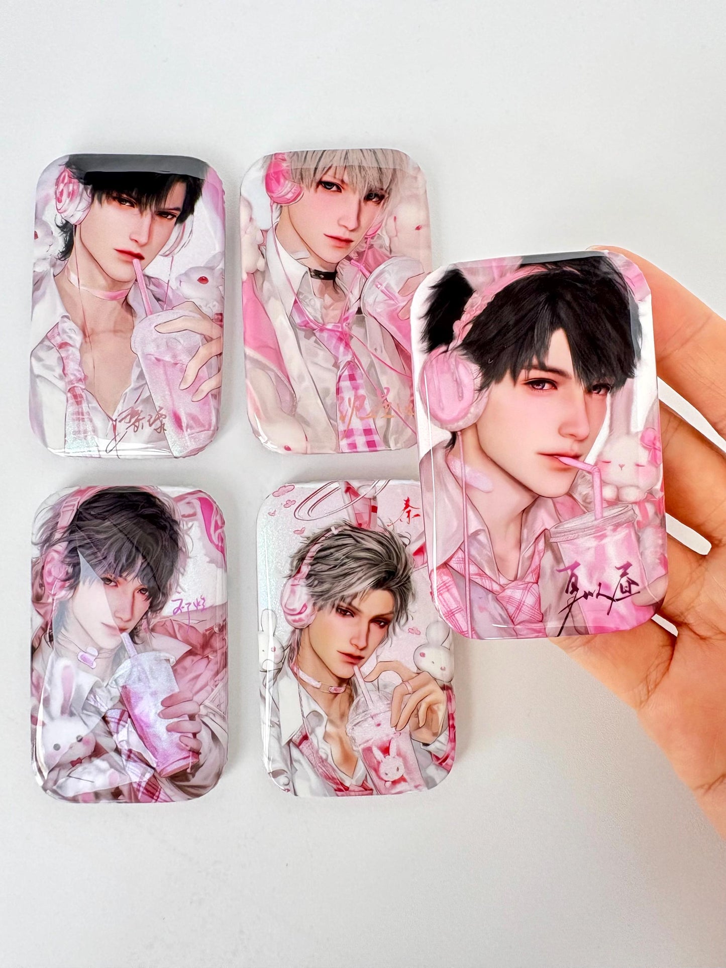 LaDS new badges! Sylus Xavier Rafayel Zayne Caleb Otome gamer gift C407