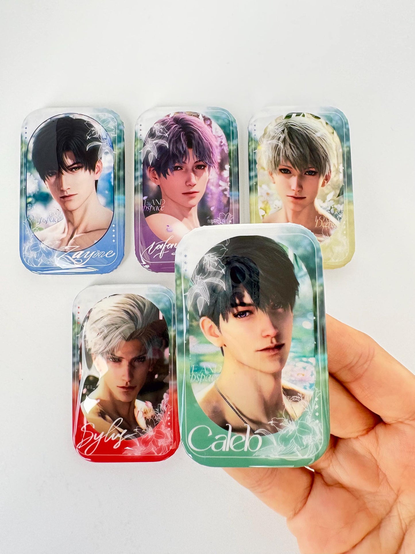 LaDS new badges! Sylus Xavier Rafayel Zayne Caleb Otome gamer gift C408