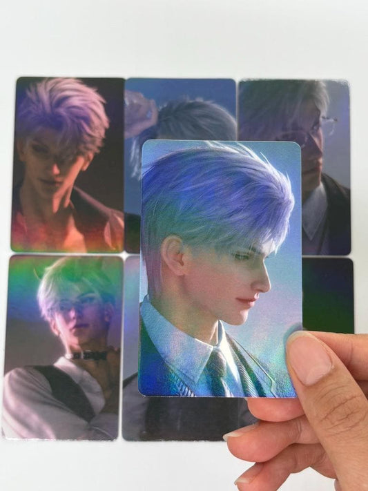 50pcs/set Sylus laser cards! Love and Deepspace Xavier Rafayel Zayne Caleb Otome gamer gift C415