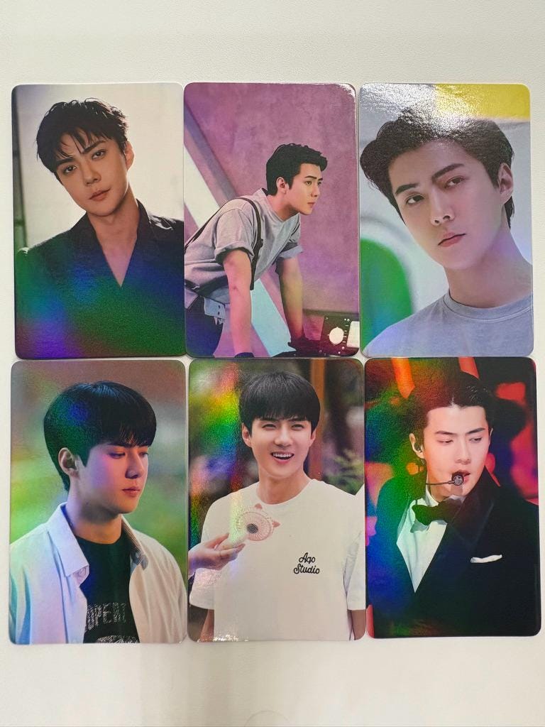 EXO SeHun 50pc/set Kpop merch laser lomo cards C416
