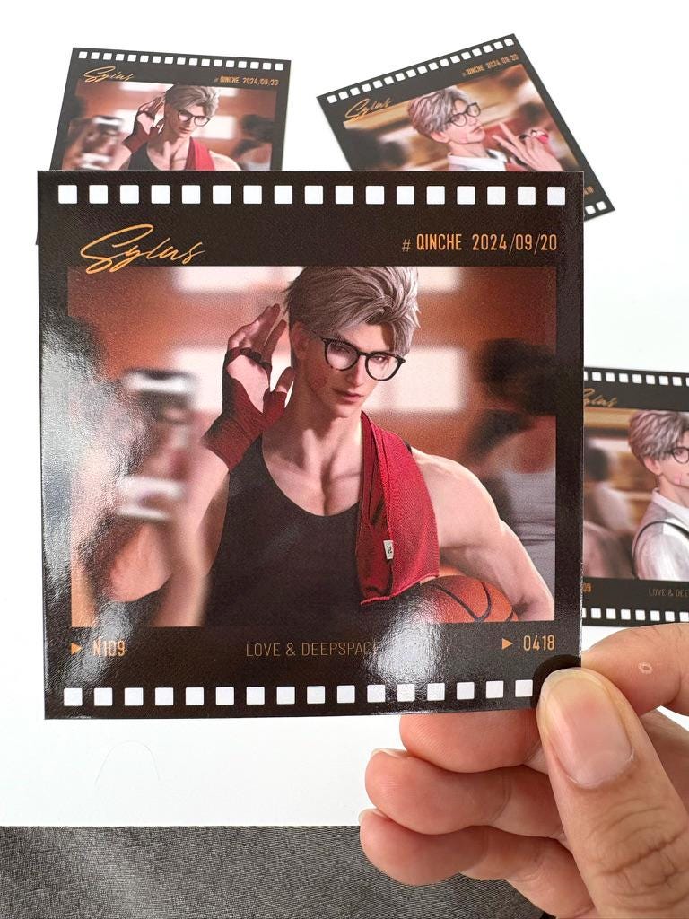 2pcs Sylus PostCard! Love and Deepspace Qinche Xavier Rafayel Zayne Otome gamer Ita bag gift C423