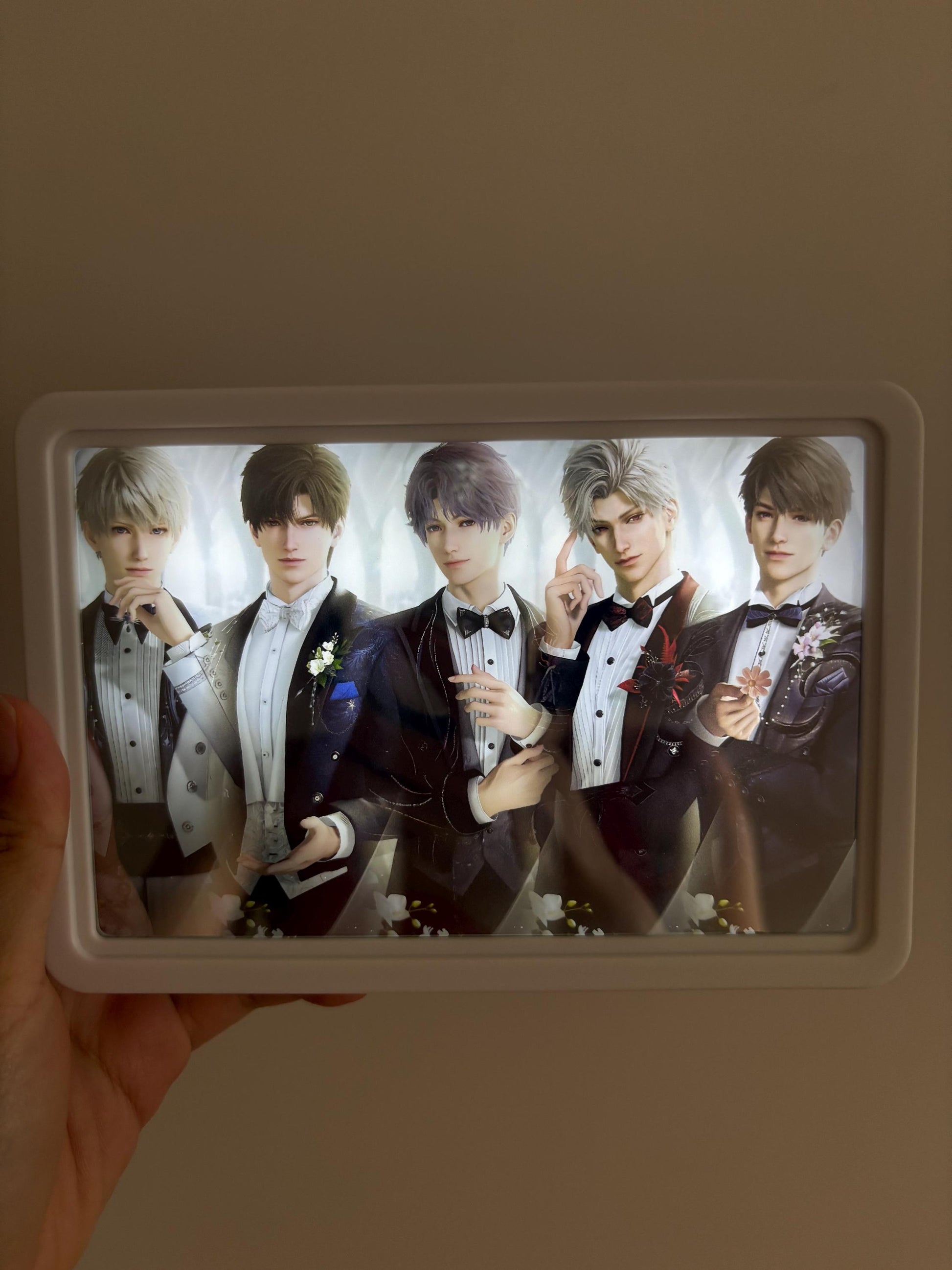 LaDS Mirror/LightBox! Customisable Love and Deepspace Sylus Xavier Rafayel Zayne Caleb Otome gamer gift C428