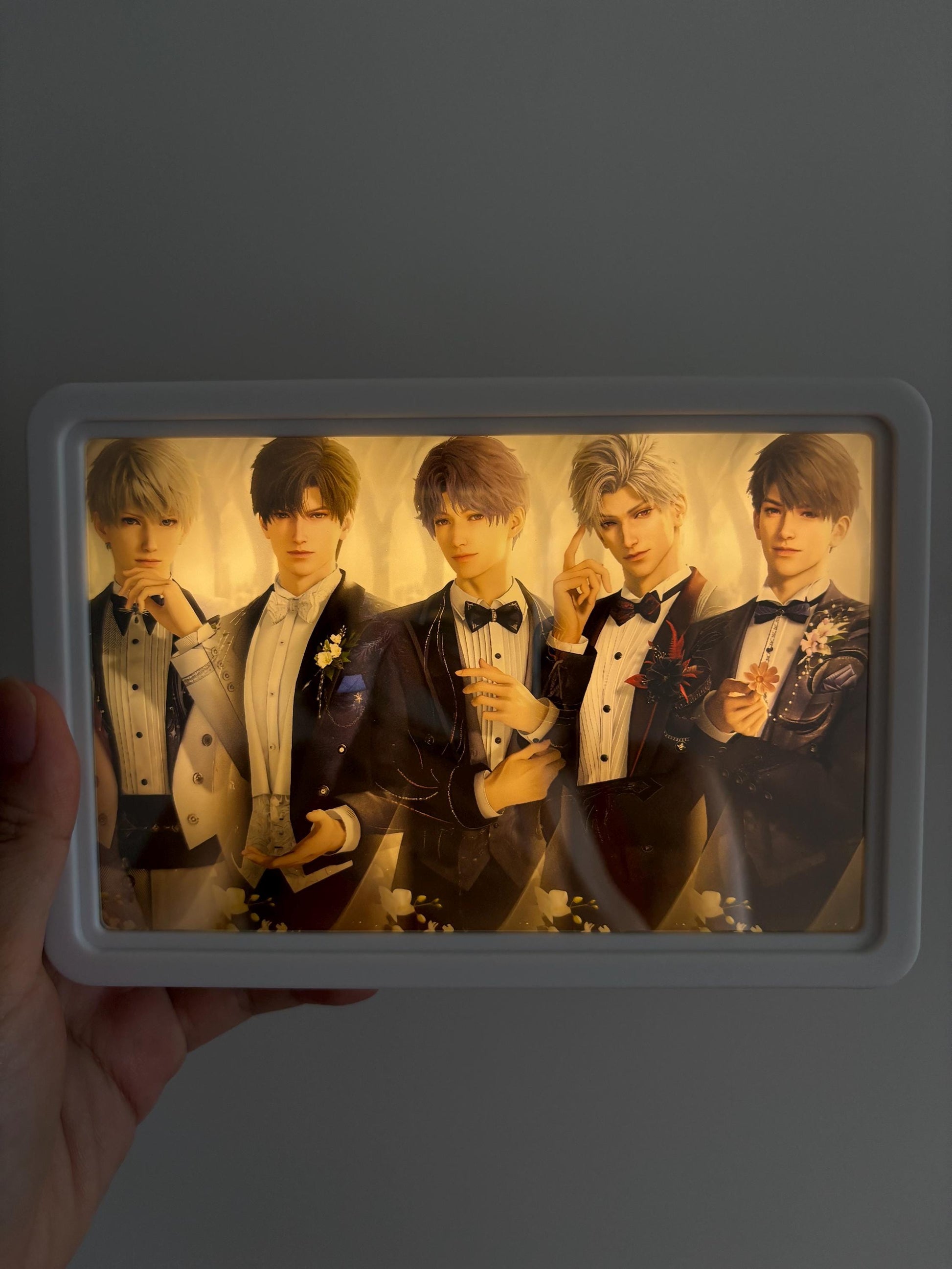 LaDS Mirror/LightBox! Customisable Love and Deepspace Sylus Xavier Rafayel Zayne Caleb Otome gamer gift C428
